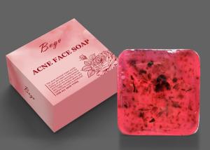 China Rose Extract Face Lightening Soap Essential Oil Glutathione Face Soap wholesale