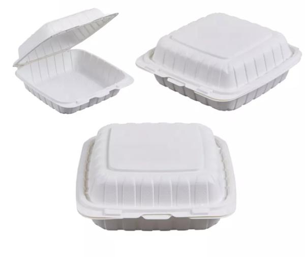 Quality Clamshell Takeaway Customized Food Packaging Box Square ISO9001 for sale
