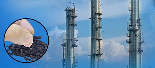 Cylinder Ctc 60 Ctc 70 Ctc 90 Extruded Activated Carbon Column 4mm Pellets For Sewage Treatment