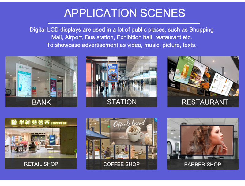 Floor Standing Shop Digital Window Display 55inch High Brightness