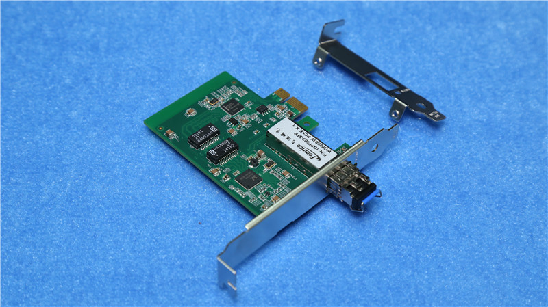 Femrice 1GB Single Port Gigabit Ethernet Desktop Computer Network Adapter PCIex1 Fiber Optic Network Interface Card