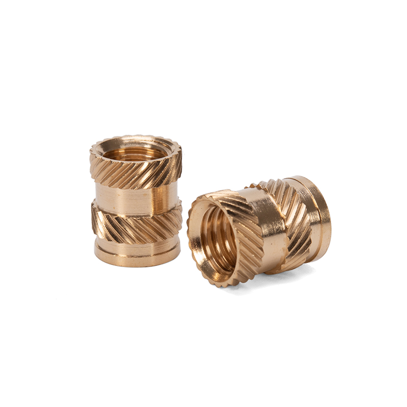 Steel Brass Galvanized Grooved Female Thread Copper Stud Hot Melt Twill Knurled Insert Nut for Plastic Housing 1/4 3/8 5/16