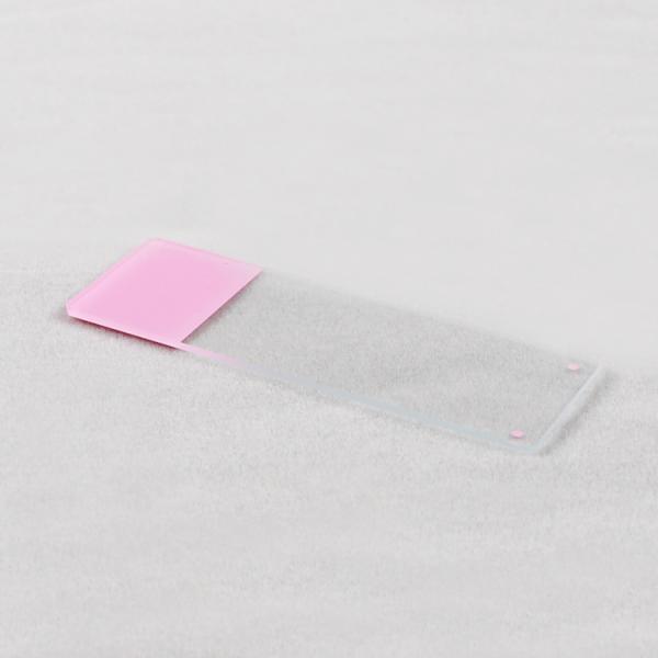 Quality CE Approved Prepared Types Of Pink Frosted Color Microscope Slides And Coverslips for sale