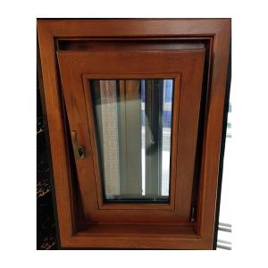 China Antique 3 Glass Sunroom Wooden Frame casement Thermally Broken Windows Tilt And Turn Window wholesale