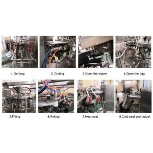 304SS Automatic Weighing Rozen Food Packing Machine 30bags/Min