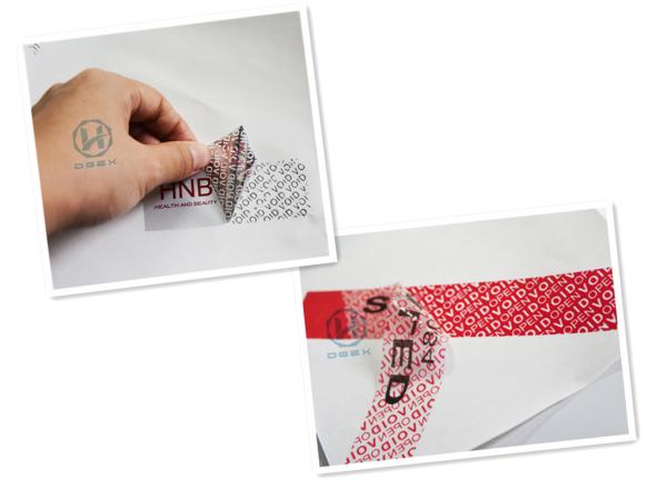 Quality TamperTransfer Self Adhesive Security Label Environmentally Friendly Material for sale