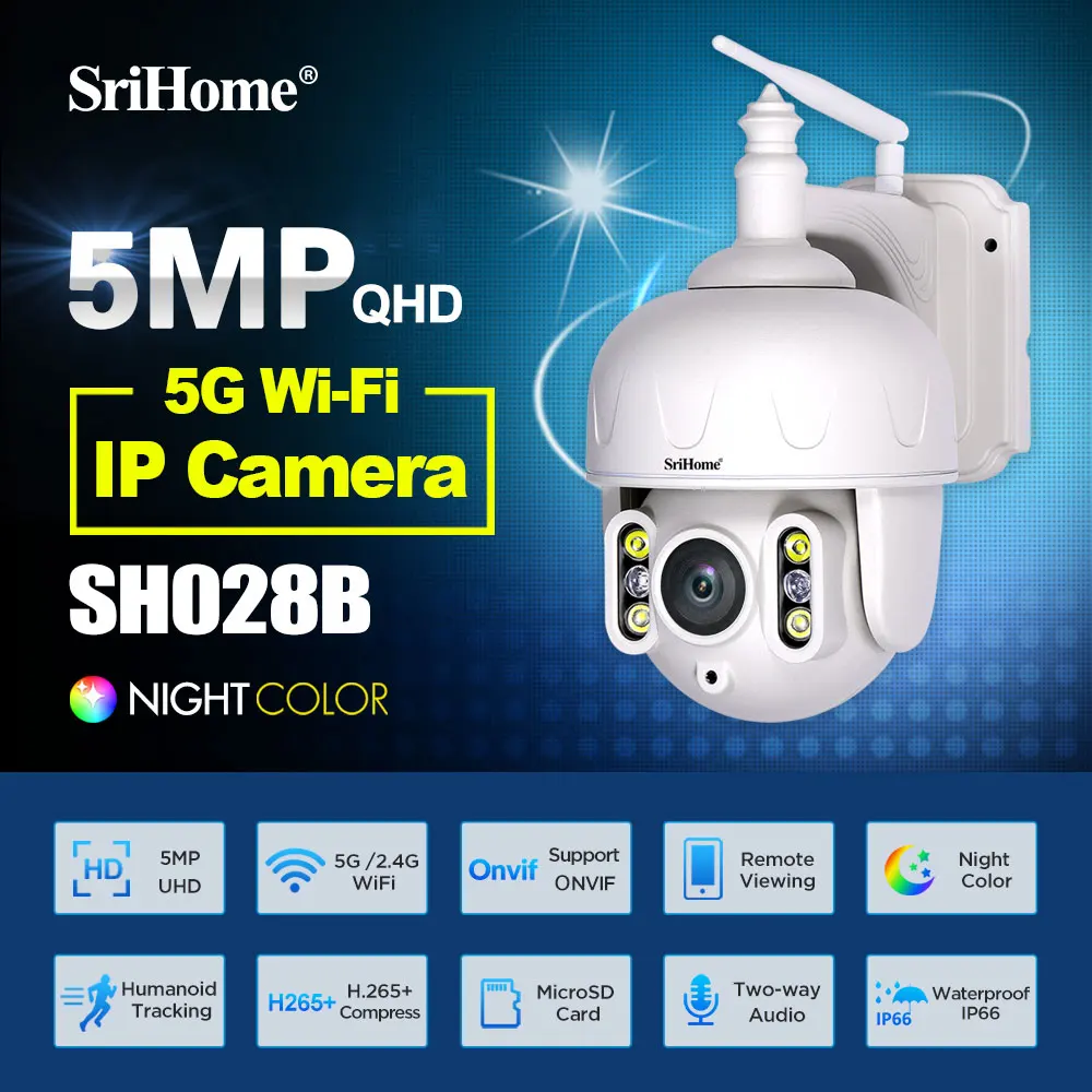 5MP 4mm IR Distance 40m 2-Way Audio Digital-WDR Alarm Message Push IP Security Camera System