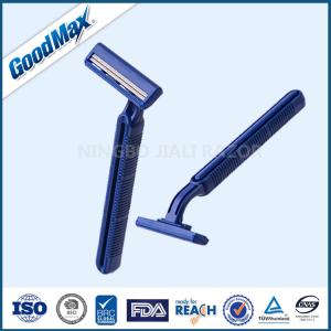 Plastic Changeable Double Edge Safety Razor No Electric Using Non - Slip Rubbers