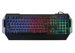 Gk501 Low Profile Gaming Computer Keyboard Rainbow Backlit 104 Keys Oem / Odm Available