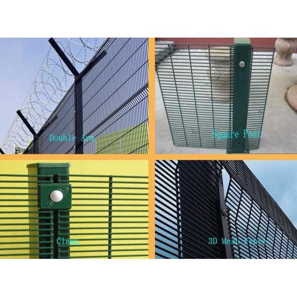 Welded Mesh Galvanized Anti Climb Fencing 358 Height 1.83m