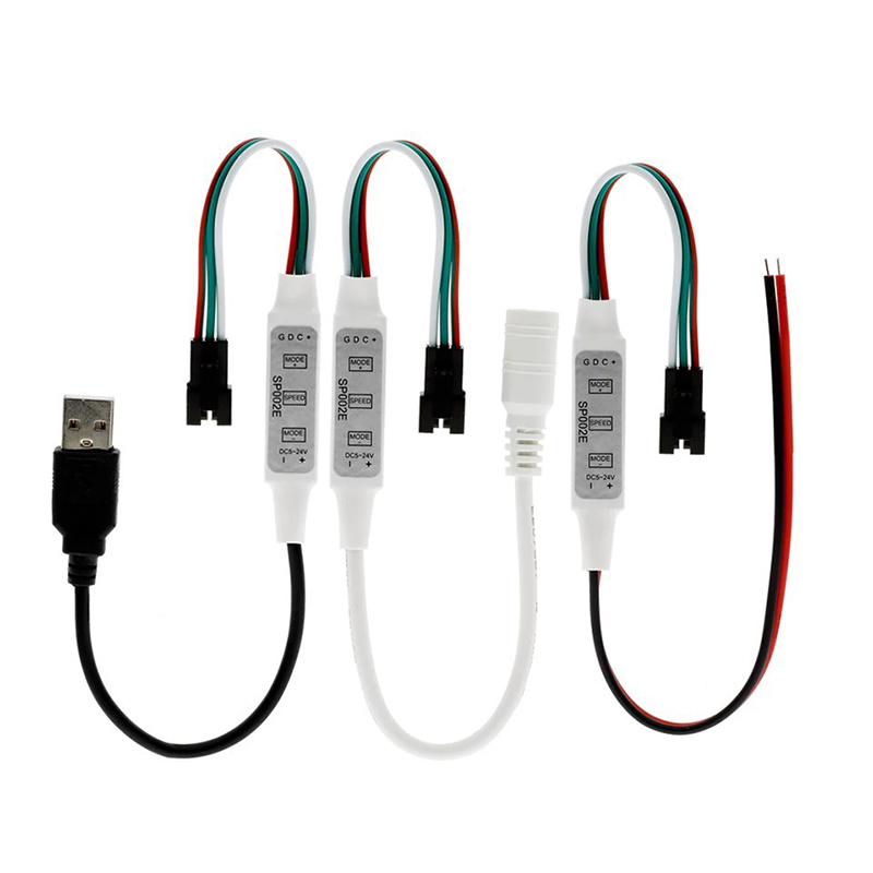 SP002E LED Pixel Controller Mini 3 Key Controllable For Magic Color Strip WS2811