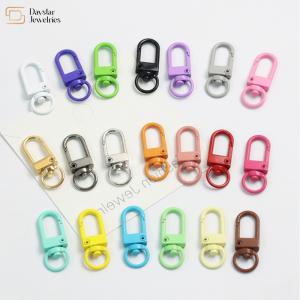 Colorful Metal Swivel Snap Hooks For Bag Strap Keychains Connector