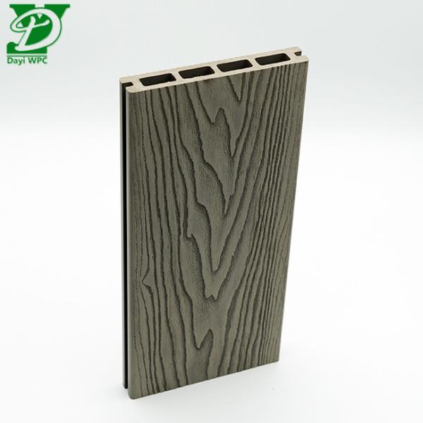 Quality Durable Hollow Composite Decking with Deep Embossed Grain for sale