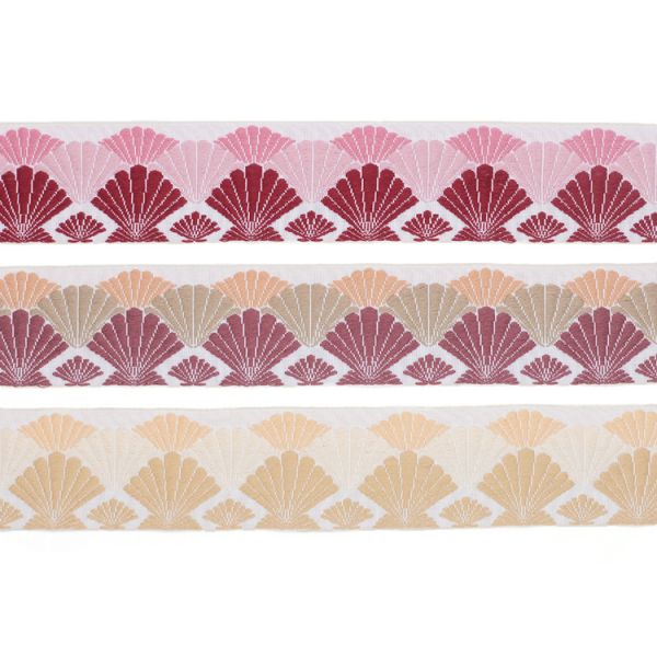 High Tenacity 60mm Shell Brocade Ribbon Trim