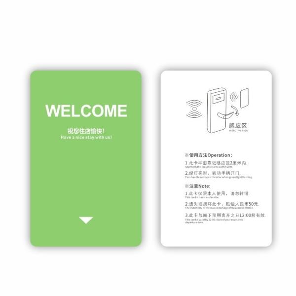 Quality Full Color Printing Magnetic Hotel Room Key Card with ISO/IEC 14443-A RF Interface for sale