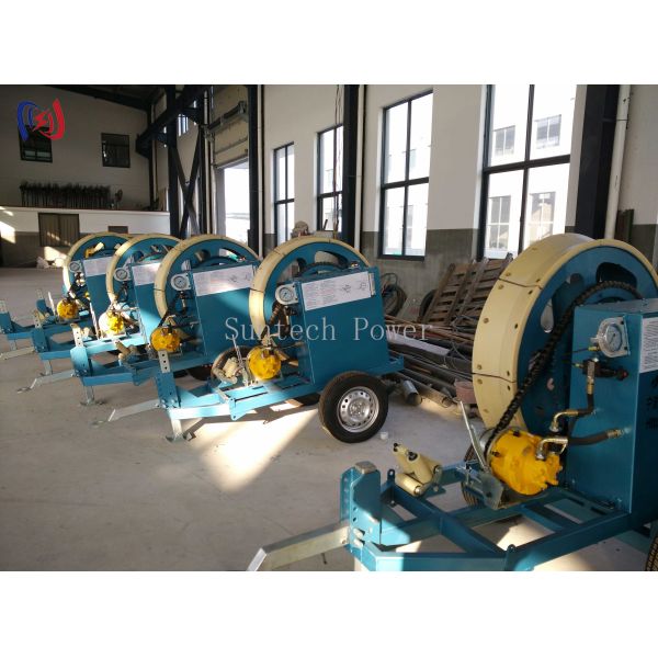 40KN Hydraulic Tensioning Tool Cable Tensioner Connect Hydraulic Conductor Reel Stand