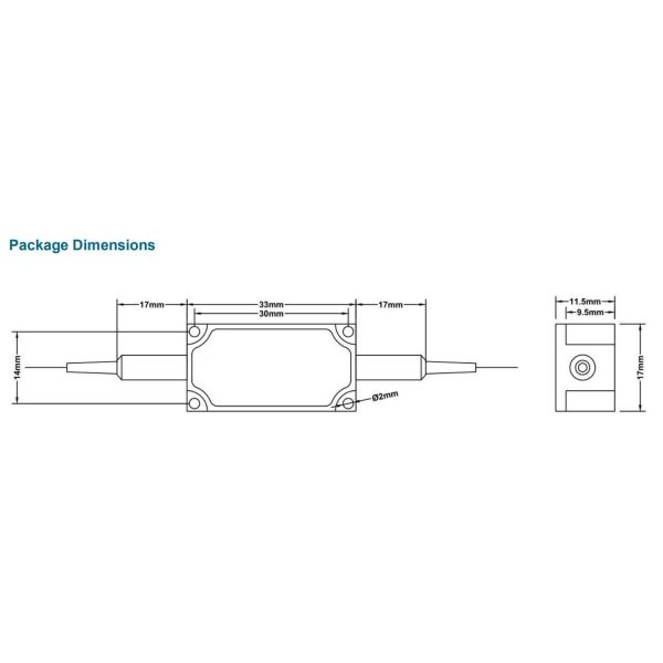 1064nm Plarization Insensitive High Power Optical Isolator