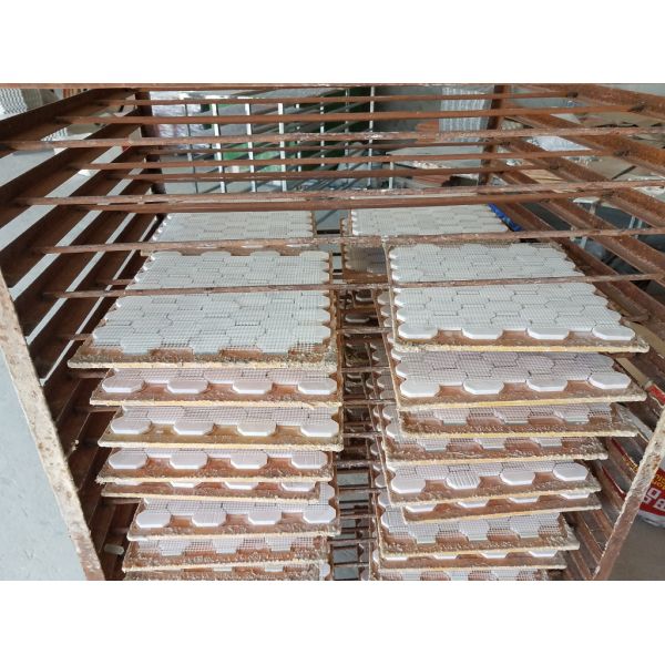 Natural Stone Basket Weave Tile , Polished White Grey Stone Mosaic Tiles