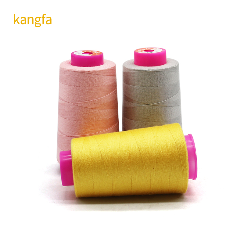 3000 Yards Black Sewing Thread 2 Pack 100% Polyester Spools for Knitting and Handmade Products MERCERIZED