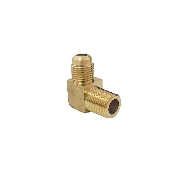 Lead Free Brass 90 Degree Elbow Male 1/4'' Flare Pipe Fittings