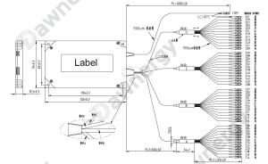 C21~C60 Gaussian Passband WDMDM Wavelength Division Multiplexing Module