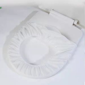 China Dustproof Travel Toilet Seat Covers Disposable Elastic Band Non Woven on sale
