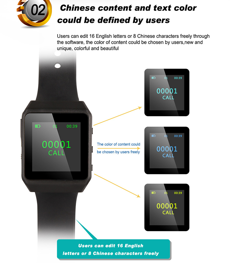 wireless restaurant products waterproof table service call