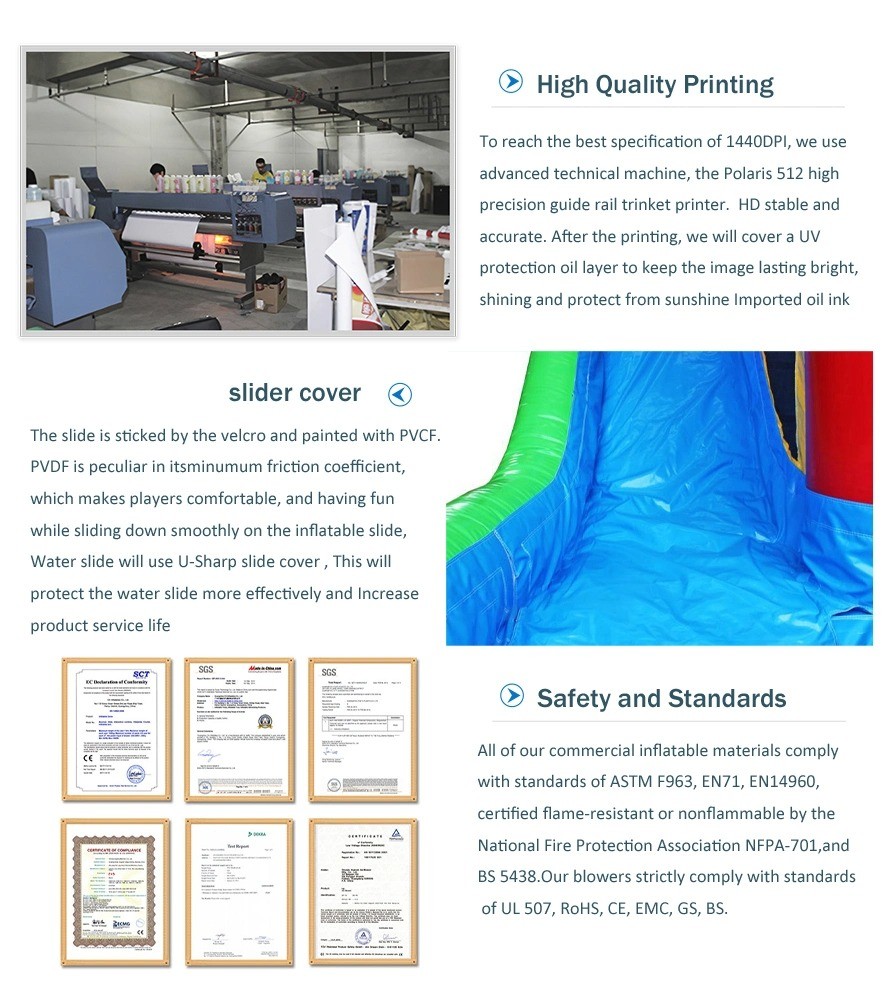 Manufacturer PVC Inflatable Slide Spiderman Hero Inflatable Double Dry Slides