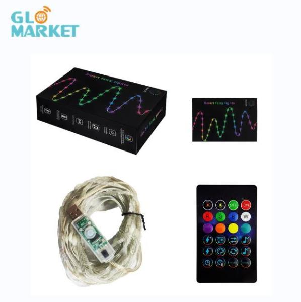 Quality Tuya Smart Christmas String Lights 24 Key Infrared Remote Control Musical Rhythm for sale
