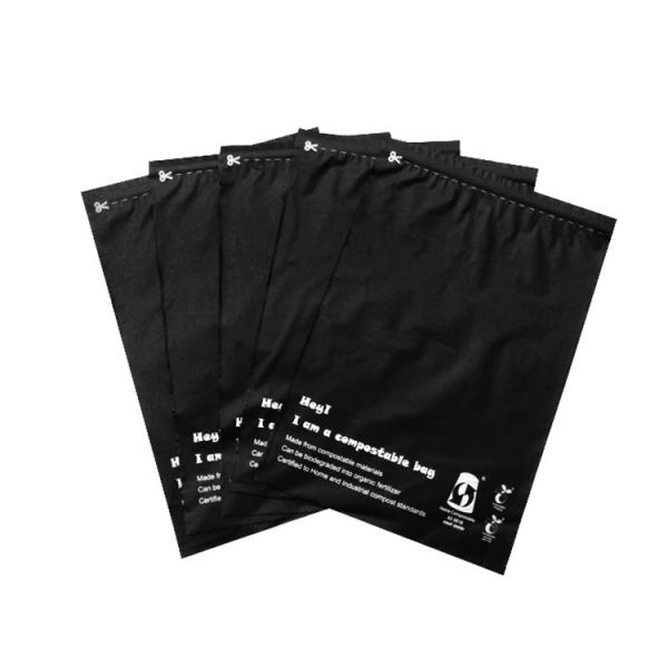 Quality PBAT Black Mailing 2.5mil Biodegradable Packaging Bag Compostable for sale