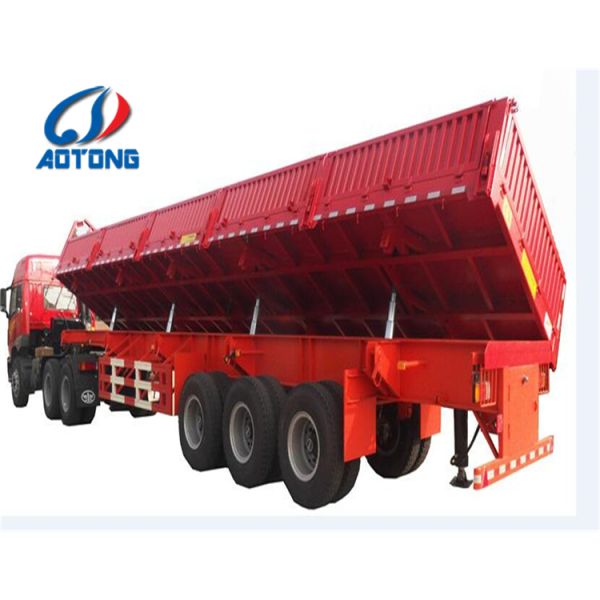 12000X2500X1500mm Steel Superlink Side Tipper Dump Trailer 60 Ton Tandem Dump Truck Sales