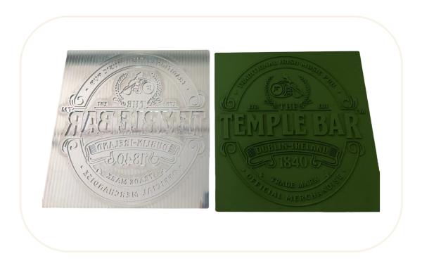 Quality Custom Silicone Rubber Mold Embossing Ink Stamp For Garment Labels for sale