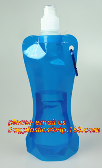Customized logo folding sports water bottle/water bag/foldable bag for travel,Collapsible Water Bottle/Folding Water bag