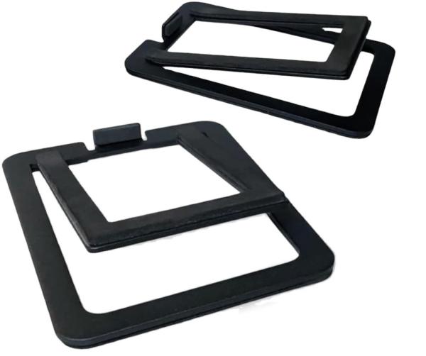 Quality Small Speakers Tabletop Steel Computer Speaker Stands with Customized Instruction for sale