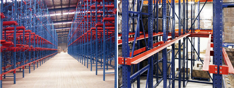 Drive Through Rack Heavy Duty Pallet Rack Warehouse Storage Racking