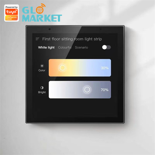 Wifi Smart Control Panel IR Remote Control Tuya Zigbee Gateway 4 Inches