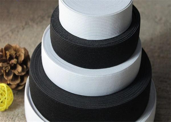 Quality Good Stability Flat Elastic Band / Elastic Stretch Band  Compact Material for sale
