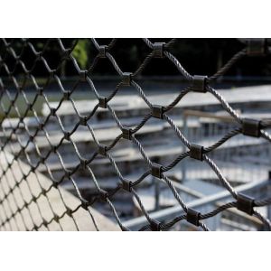 Ferruled Aviary Wire Stainless Steel Bird Mesh Netting For Visitor Protection