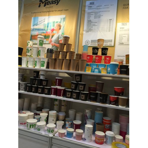 12OZ Disposable Double Layer Paper Coffee Cups Better Insulation Good Design