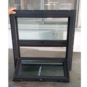 Single Slide UPVC Openable Window Anthracite Grey PVC Vinyl Plastic