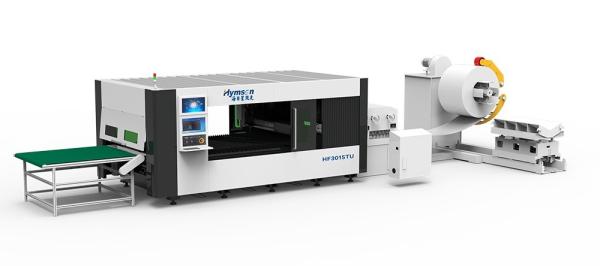 Quality HF-TU Series Uncoiling Auto Feeding Laser Cutting Machine For Metal Coiling Cutting for sale