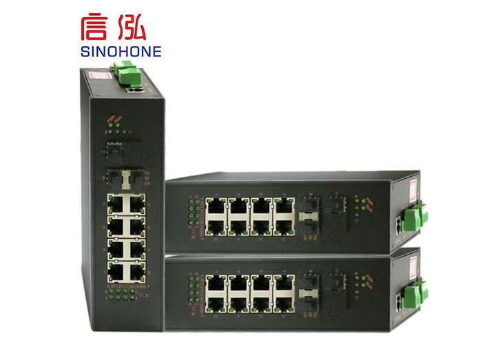 Ethernet Optical Hub Switch , Industrial Network Switch Support Port Based