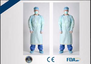 China Long Sleeve Disposable Protective Gowns Anti Virus Infection With Thumb Hole wholesale