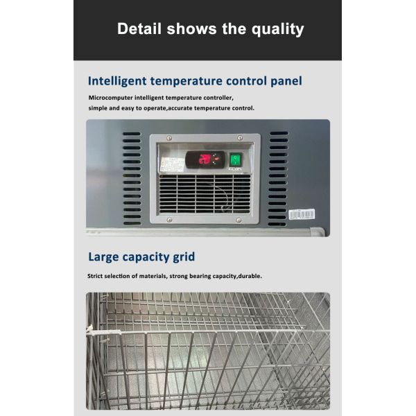 Cutomized Hypermarket Combination Cooler Island Display Freezer 530L