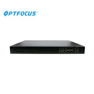 China Plug / Play FTTH GPON OLT 4GE RJ45 Auto Firmware Upgrade 20km Farthest Distance wholesale