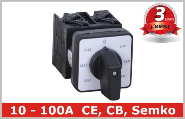 Quality University 8 Position Rotary Switch 2 Pole / 4 Pole Isolator Switch for sale