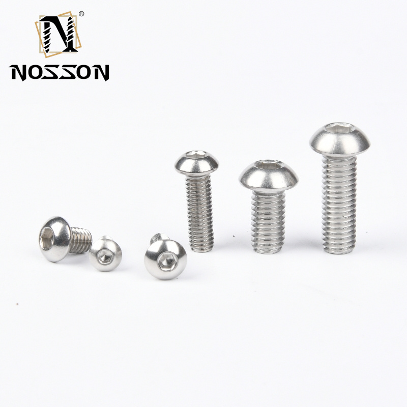 INCH Measurement System Stainless Steel Furniture Screw Nuts Hexagonal Flat Head Screws Allen Bolts M5 M6 M8 with ZINC Finish