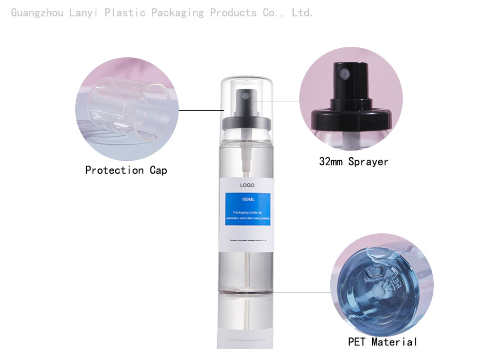 Personal Makeup Toner 100ml 120ml Facial Mist Spray Bottle