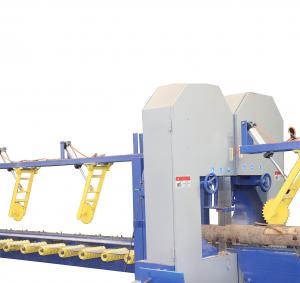 China China Manufacturer Twin Vertical Saw Double Blades Wood Cutting Vertical Bandsaw Mills Sawmill Production Line wholesale