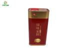 Custom Printed Rectangular Metal Tin Can Metal Tinplate Container For Olive Oil